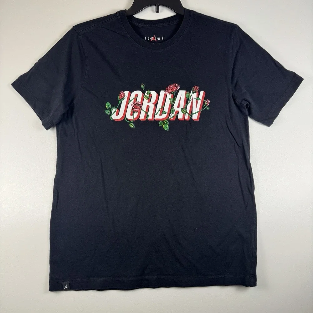 Nike Air‎ Jordan Sorry Rose City '92 Graphic Men T-Shirt Black Size Medium